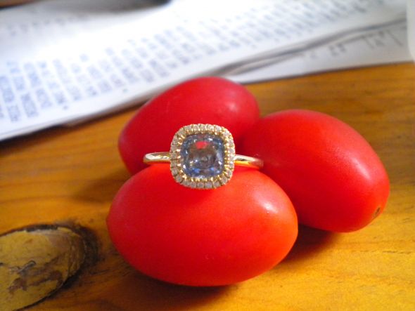 Gemstone Engagement Rings :  wedding gemstone engagement rings engagement rings diamond alternative engagement rings Aqua Ring