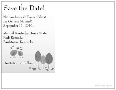 Just Ordered My Save the Dates! Pics Included! :  wedding save the date std postcards STD Back