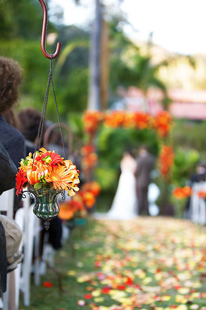 Where can I get these containers? :  wedding aisle decorations flowers Aisle Runner