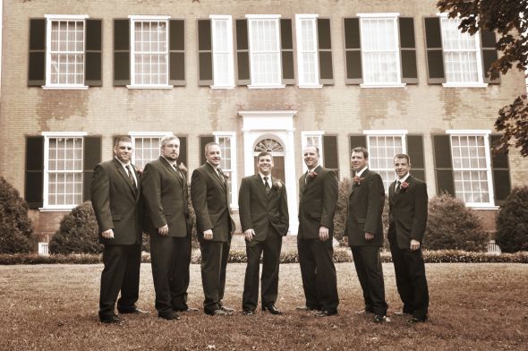 PLEASE show me your groom/groomsmen in their non-tux suits! :  wedding Jones 096