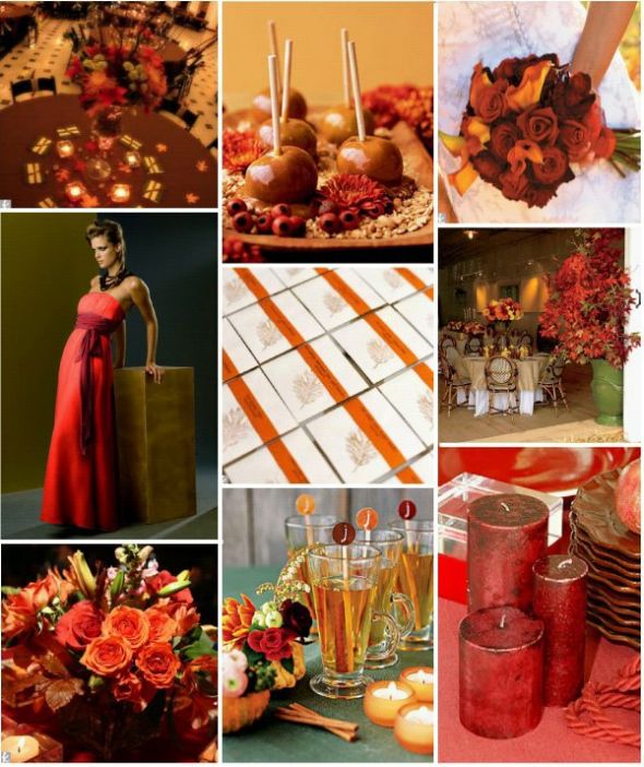 2010 Kentucky Brides! : wedding Wedding Inspiration Board Red Autumn 2