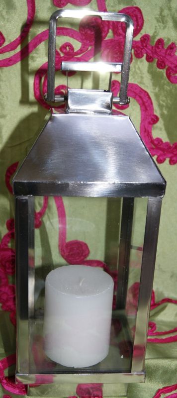 12 Silver Metal Lanterns With Candles New wedding silver metal lanterns 