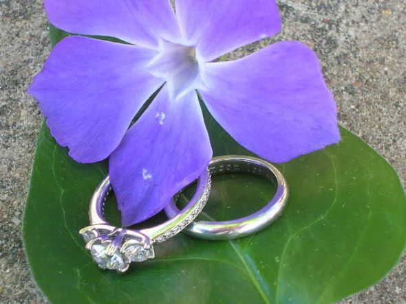 Show Me your Non-Stone Wedding Bands (please) :  wedding DSCN1124 2