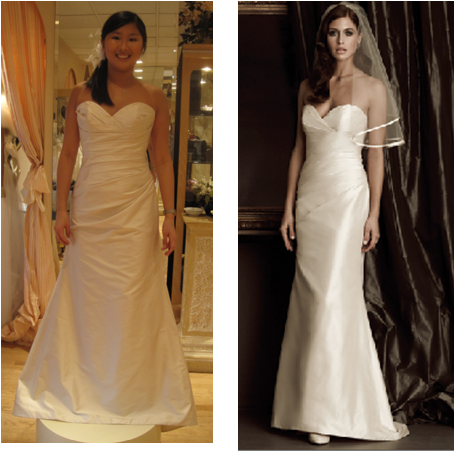 Show me your dresses with Ruching please. :  wedding Dress