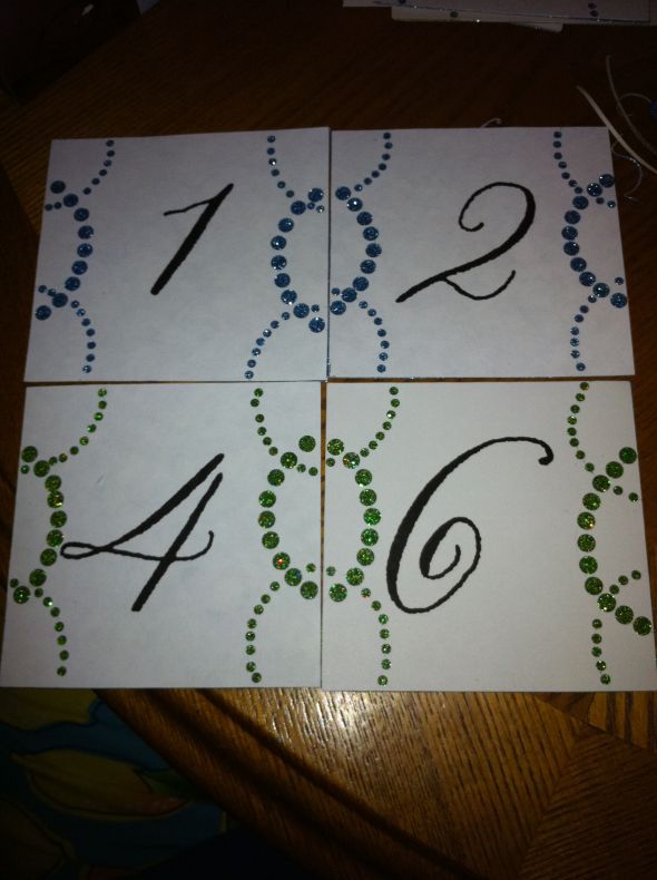 DIY Table number cards :  wedding table numbers diy Photo 2