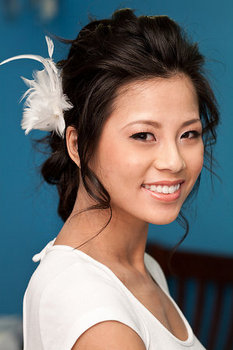 can i see your hair styles for your wedding day?!?!?! pics!!!!!! :  wedding Hair Front