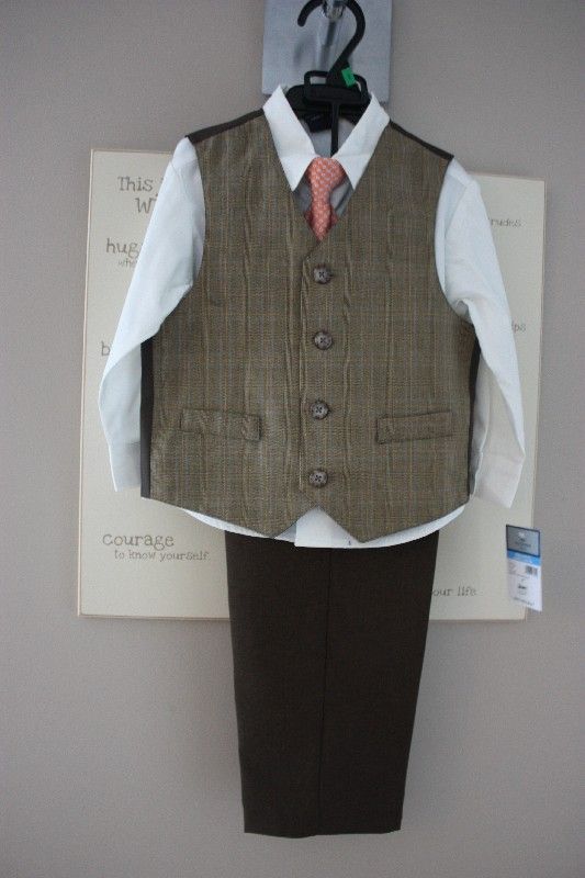 Ringbearer Suits? :  wedding ringbearer boys suits charcoal gray suits for boys IMG 2914