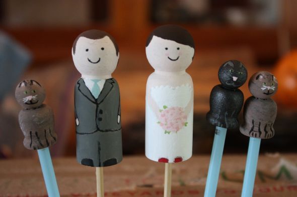 Wedding Cake Toppers :  wedding wedding cake topper nontraditional Image00007