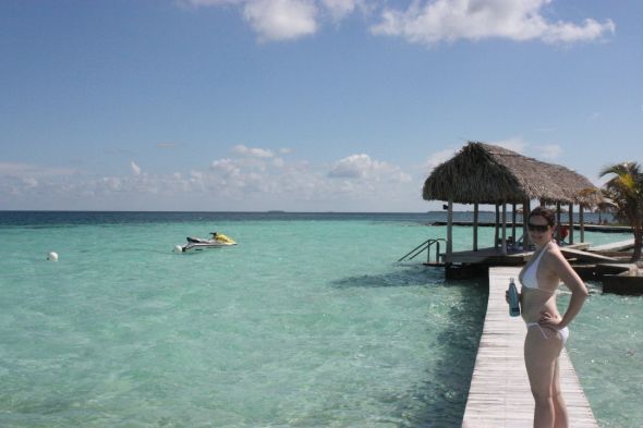 Back from our private island Belizean honeymoon! :  wedding belize honeymoon island Image00117