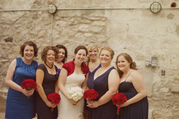 Anyone with wedding party non-matchy stuff? :  wedding bridesmaid dress wedding party match Veronica Dan 0812