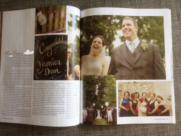 We're in a national magazine! :  wedding weddingbells magazine bakerella media Layout2 For WB