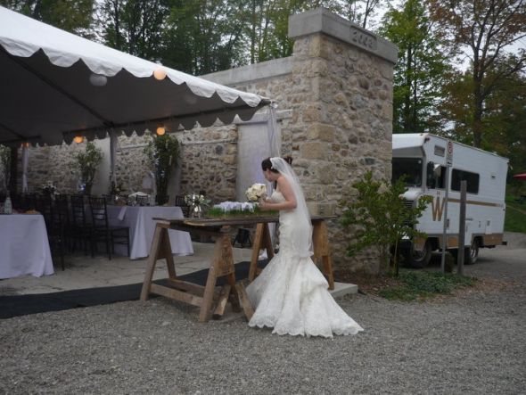 The most amazing perfect day of my life. I'm a Mrs!! (loads of photos) :  wedding recap wedding diy table setting tent V Checking Out Escort Cards
