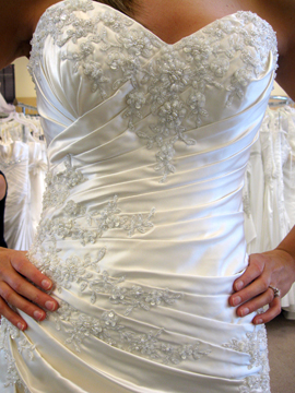 My bustle! :  wedding bustle maggie sottero allyssa dress IMG 6809