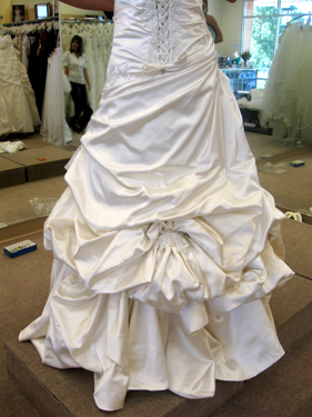 My bustle! :  wedding bustle maggie sottero allyssa dress IMG 6813