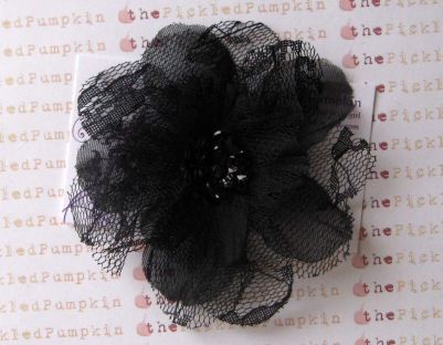 Black flower in hair!!!! I need your guys opinion!!! pls ;) :  wedding black hair flower Il Fullxfull 131778113c