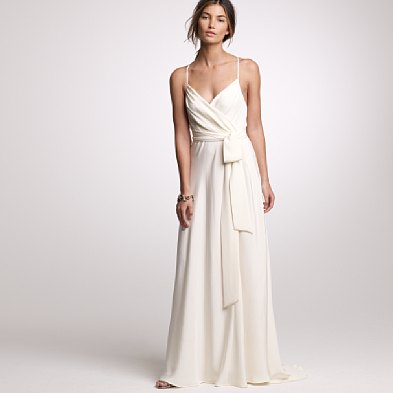 Beautiful Jcrew Tricotine Goddess Wedding dress 0 OBO size 4 wedding