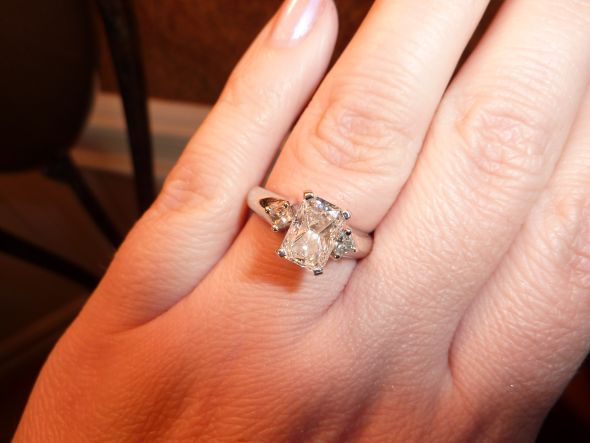 Spinoff: What shape is your center stone? :  wedding My Radiant Ring 001