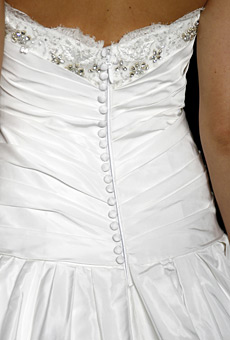 To Bubble or not to Bubble :  wedding dress alterations Dress Detail 2