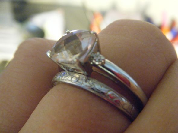 My wedding band arrived!!! :  wedding wedding ring engraved band antique style band DSCF2470