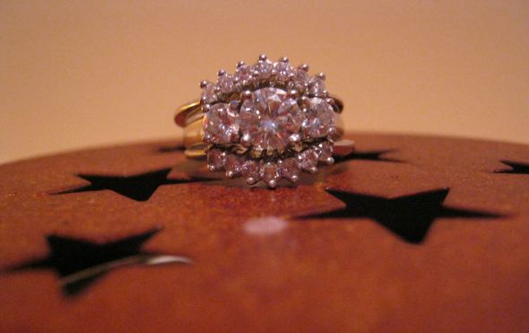 Please show me your wedding bands with three stones e-rings!! :  wedding rings three stones wedding bands IMG 0628 0432