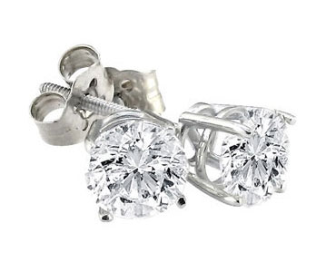 Show me your WHOLE wedding look! :  wedding dress Diamond Studs