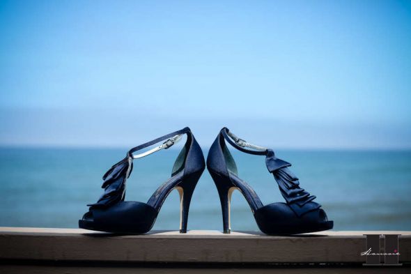 Show me pictures of your blue shoes with your wedding dress! :  wedding blue shoes ivory dress inspiration pictures sapphire horizon royal blue cobalt HanssiesFaves004