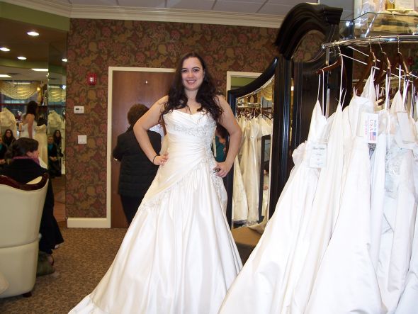 Wedding Dress Decision :  wedding wedding dress casablanca 1878 sophia tolli francesca decisions Mom And I 001