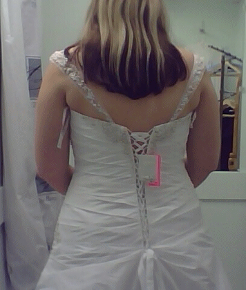 Finally .. First fitting (with pics!) :  wedding dress Backcloseup Small
