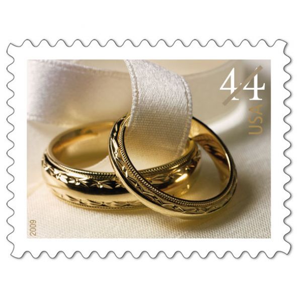 Did you get cute stamps for your wedding invites? :  wedding stamps invitations Stamp1