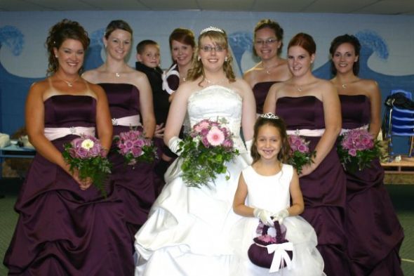 Would this bridesmaid dress color overpower my gown? :  wedding N46105616 32497899 2241648