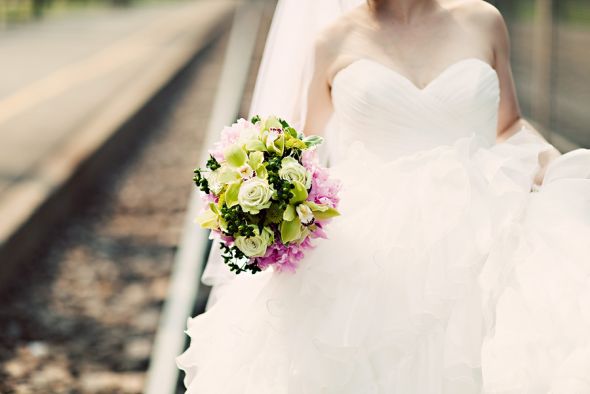 Oscar de la Renta-inspired Ruffled Gown :  wedding dress 183IMG 1675