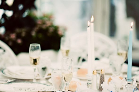 Candlesticks, Candlesticks, Candlesticks! :  wedding centerpieces decor ceremony flowers reception Reception Table4