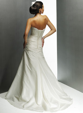 Help! Can't decide between two dresses!! :  wedding dress mori lee maggie sotterro outdoor wedding MSBack