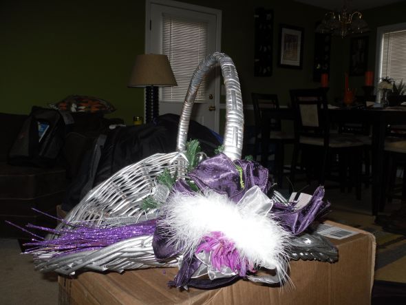 Tons of wedding decor items New Years Eve Wedding Purple and silver 