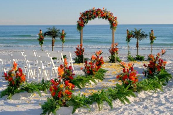 Pretty Beachy wedding Isle Idea