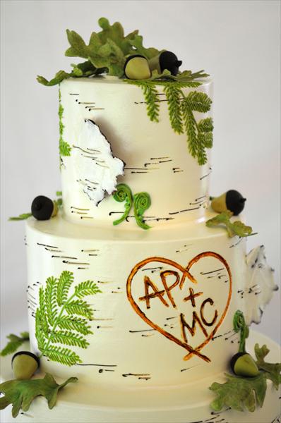 birch cake : wedding birch cake green 142877 Large