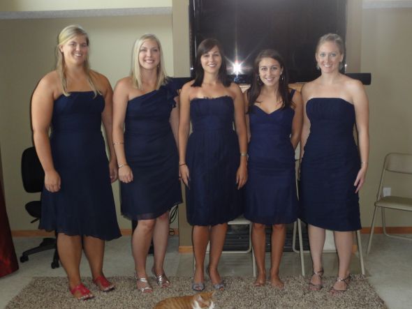 What will your bridesmaids wear? Post pics! :  wedding bridesmaid dresses jenny yoo teal watters DSC01057