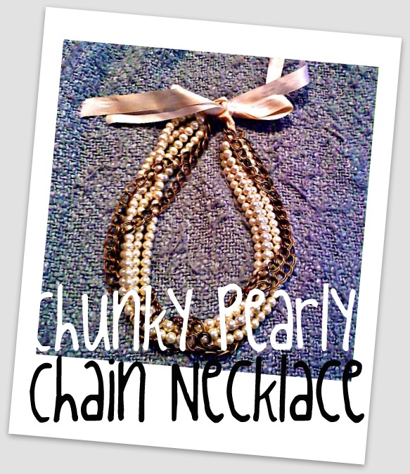 Chunky Pearly Chain Necklace