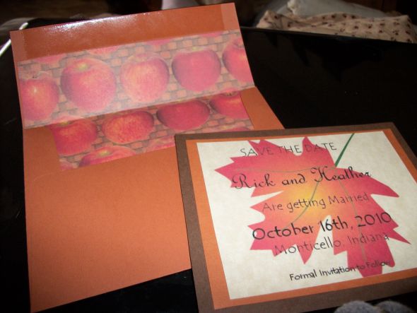 DIY save the dates: :  wedding 101 0722