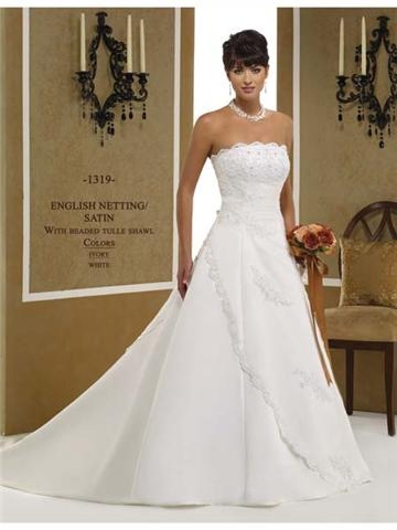 Your Wedding Gown! Post a pic! :  wedding dress bride reception ceremony Dressmine