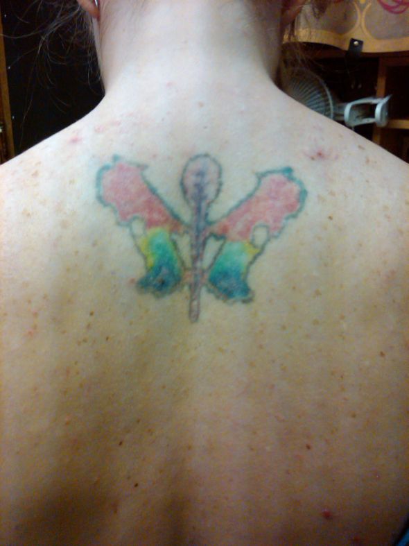 New tattoo, just in time for the wedding! :  wedding Tat Before