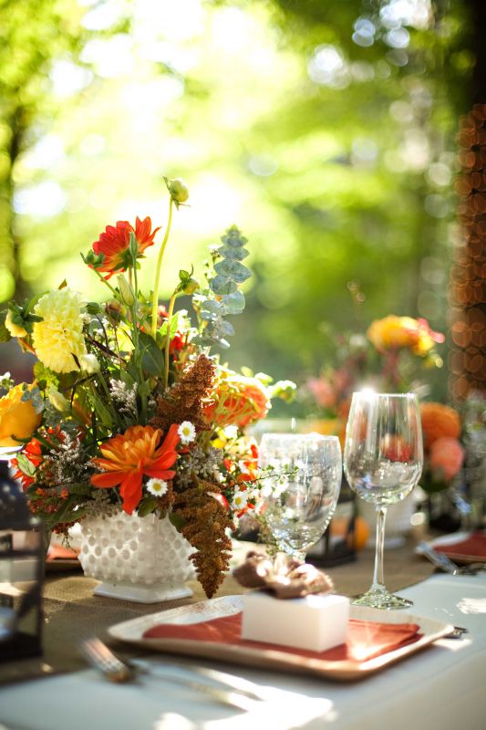 Fenton Milk Glass Hobnail Planters :  wedding fall rustic vintage hobnail milkglass fenton white flowers diy reception Stellasweet Ns 9792 Edit