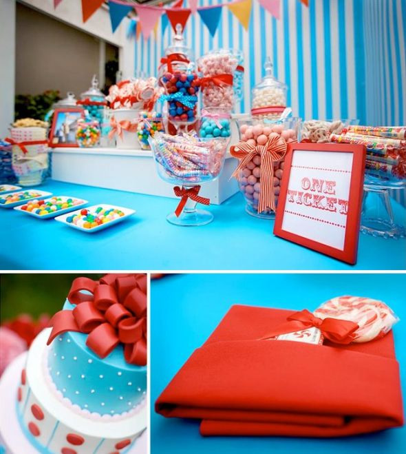 Splitting costs with candy jars and decorations : wedding Carnival 07