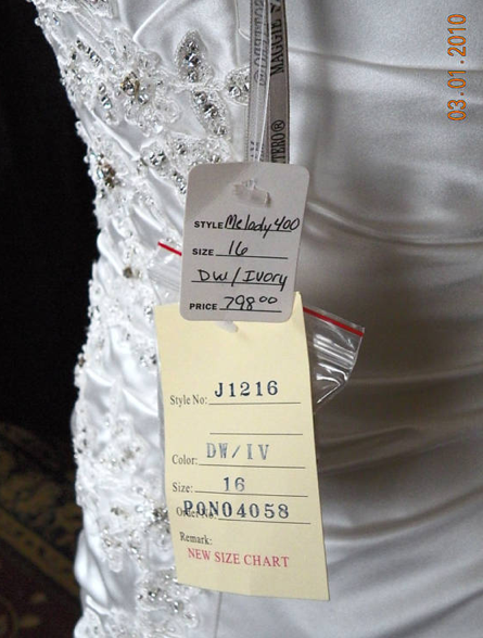 I got that feeling and impulsively bid on the dress! :  wedding Picture 8