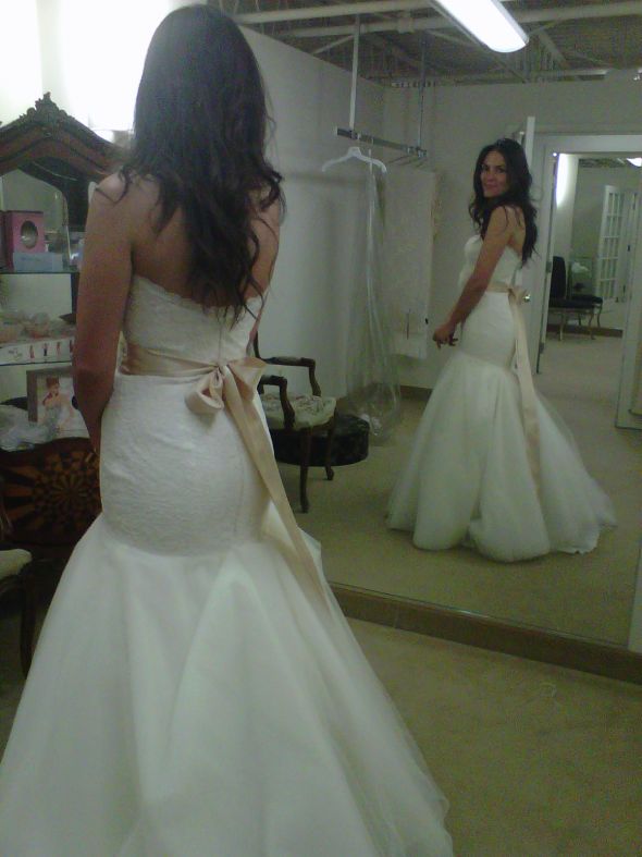 Pics Inside...  I want to see your Trumpet/Mermaid Gown!  =) :  wedding mori lee 2512 1 mariposa boutique mariposa mermaidtrumpet trumpet mermaid corset fitted IMG00146 20110818 1708