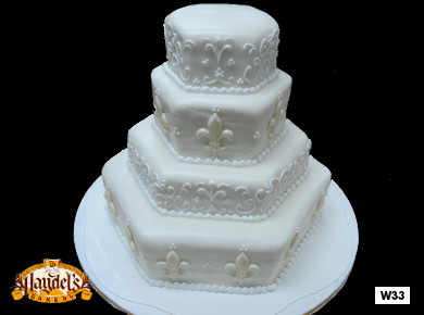 bling bling wedding cake??? :  wedding W33 White Fleur