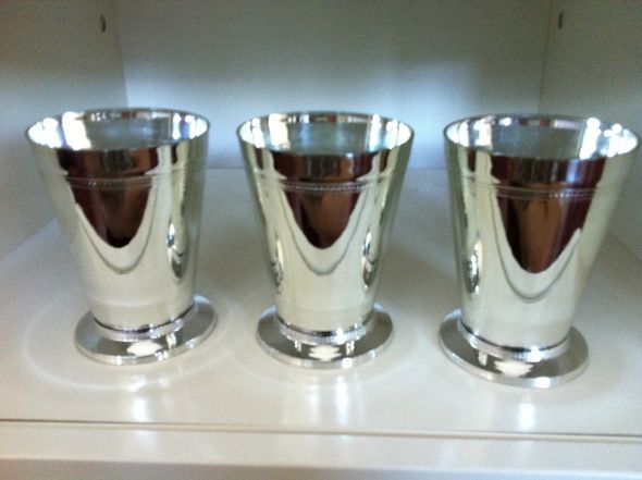Plastic Mint Julep Cups 45 Silver wedding centerpiece mint julep cups 