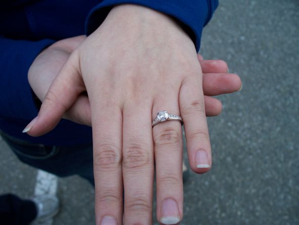 I'm ENGAGED!!! Waiting no more!!! =) :  wedding proposal My Engagement Ring