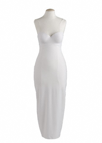 Help! undergarment conundrum (long) :  wedding lingerie slip bustier sheath bra undergarments Strapless Bra With Full Length Slip