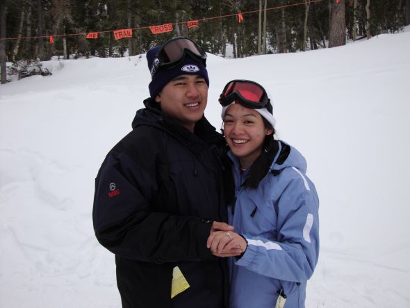 do you ladies have pics the DAY your SO proposed? :  wedding Christmas 2009 043